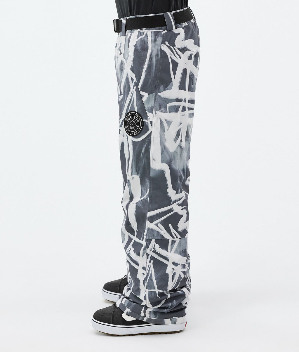 Snowboard Pants For Men Scribble Black