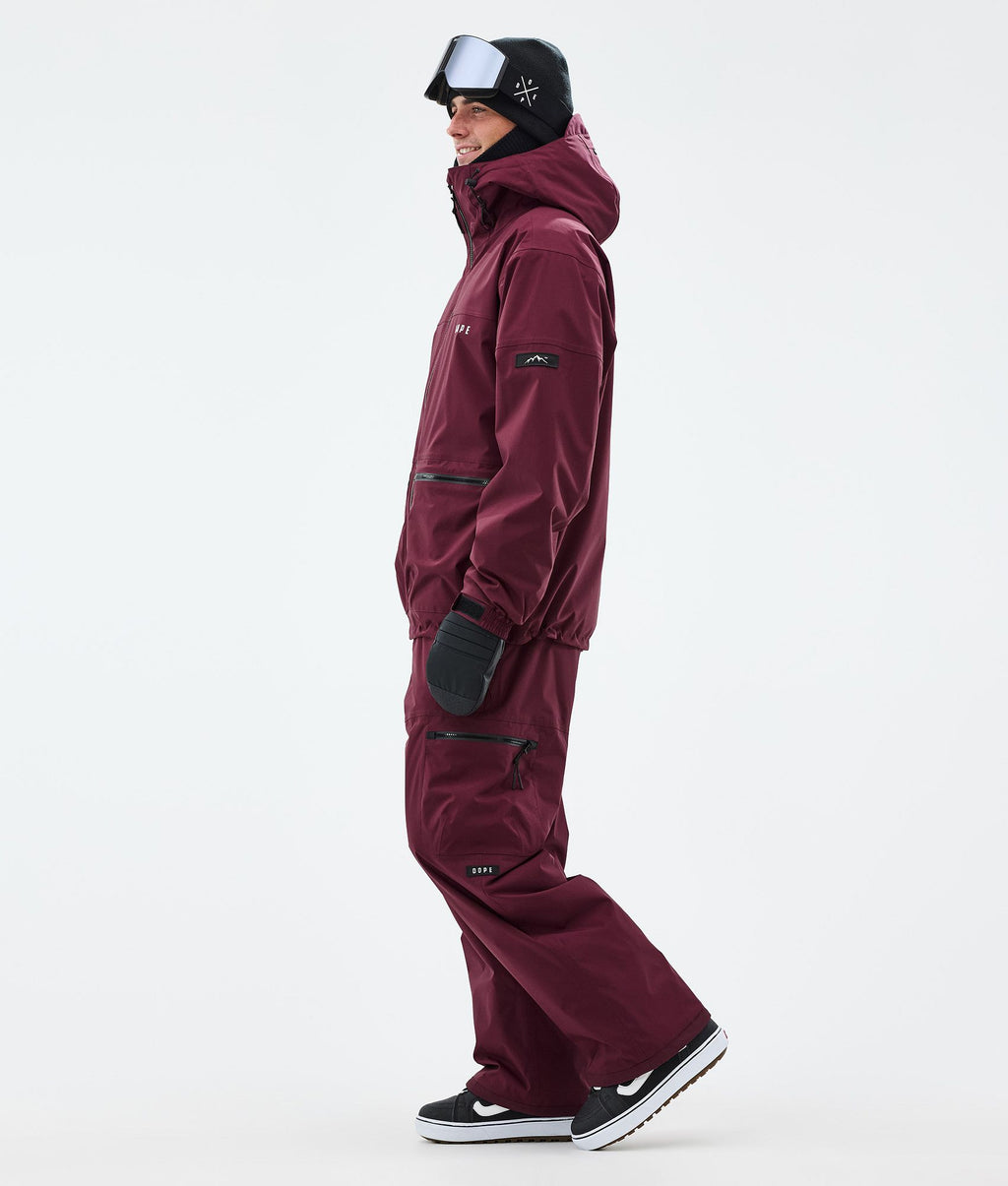 Snowboard Jacket For Men Burgundy