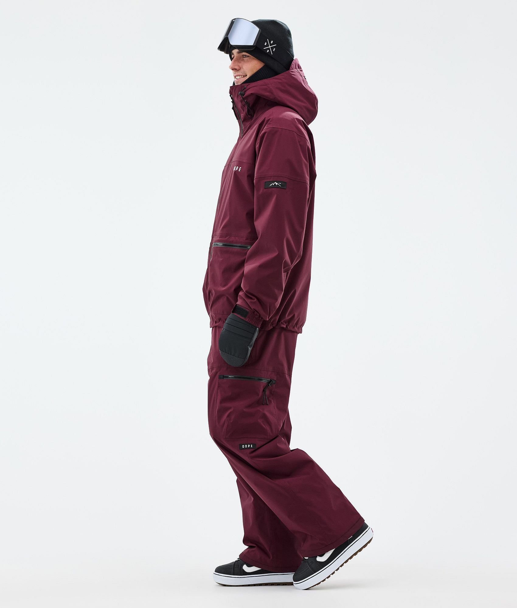 Snowboard Jacket For Men Burgundy