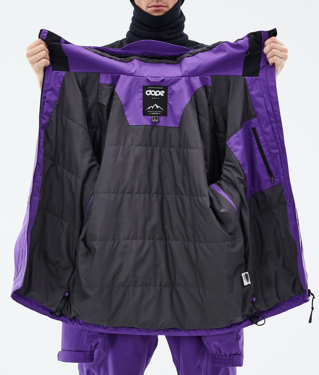 Snowboard Jacket For Men Vivid Purple