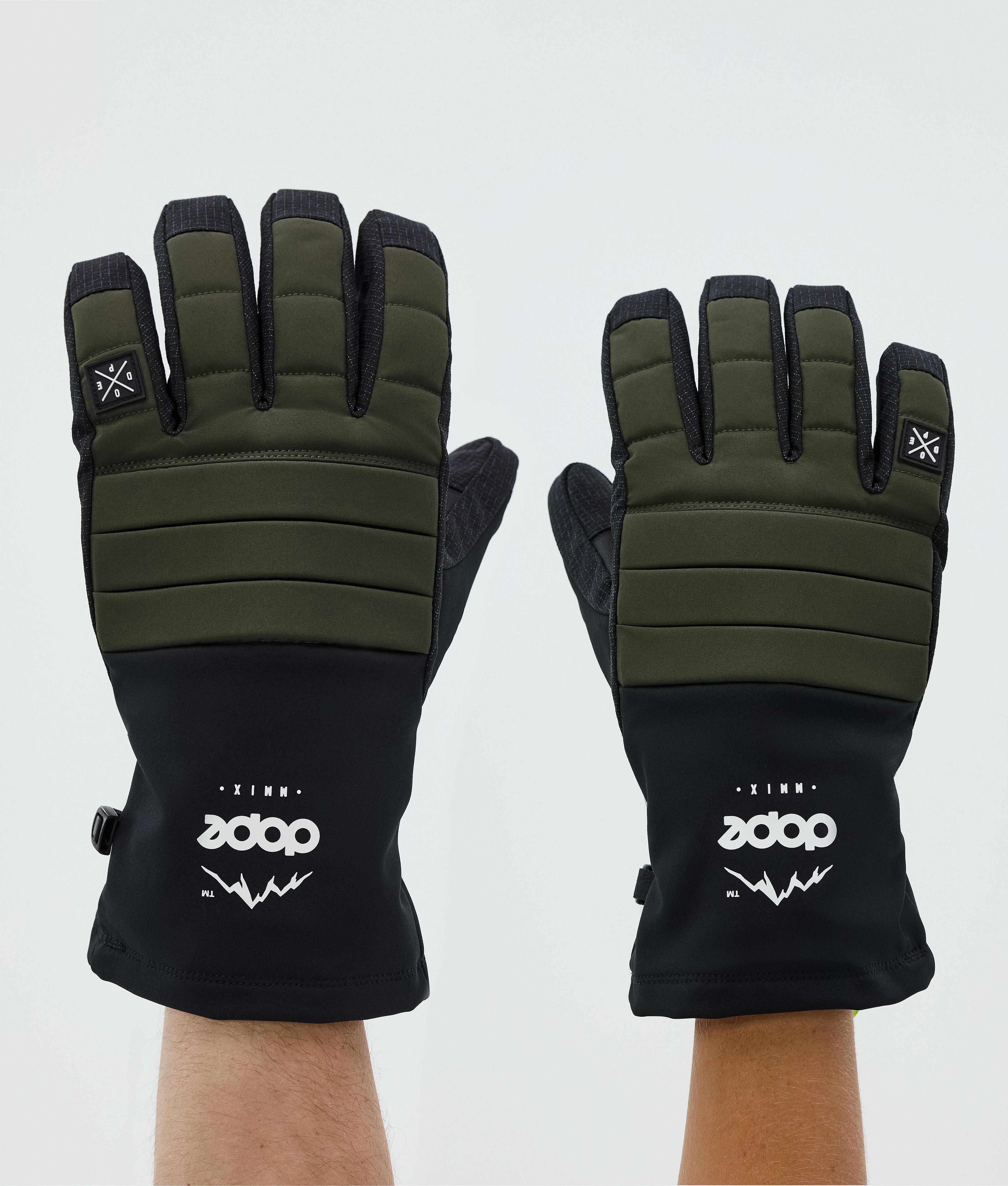 Ski Gloves Olive Green
