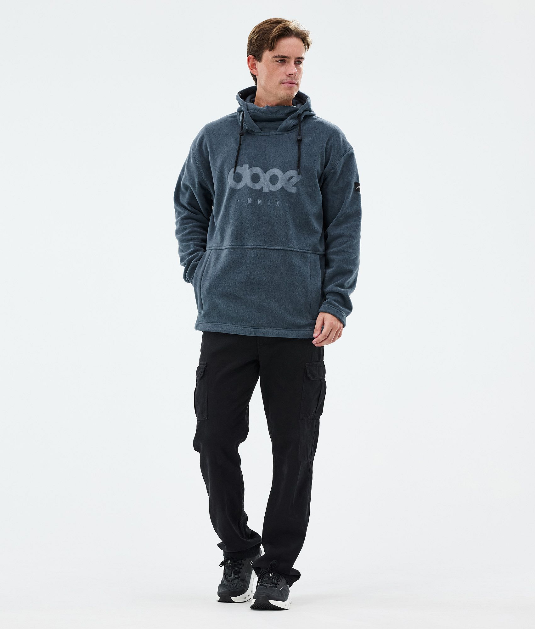 Fleece Hoodie For Men Metal Blue