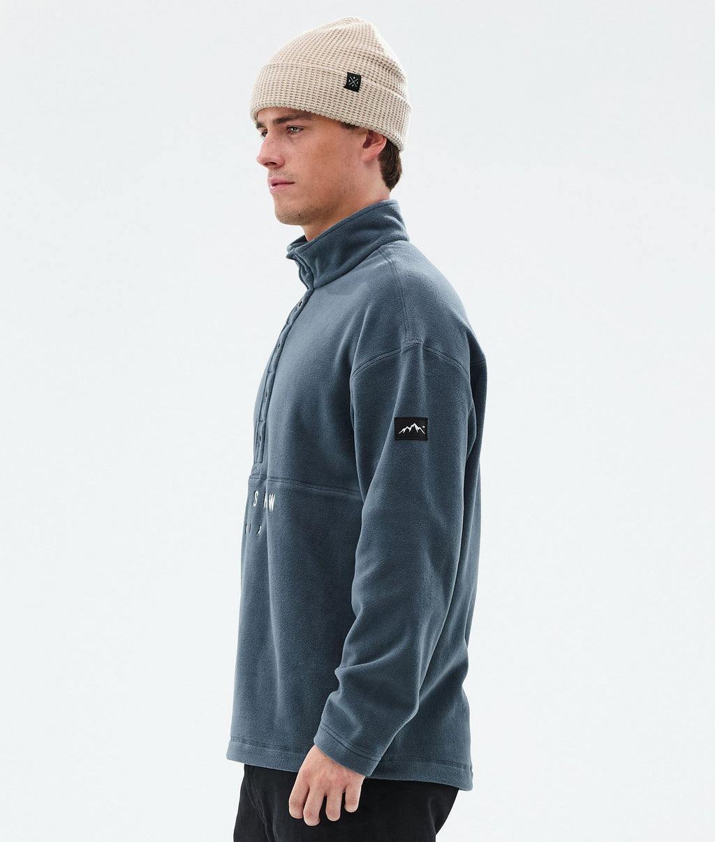 Fleece Sweater For Men Metal Blue