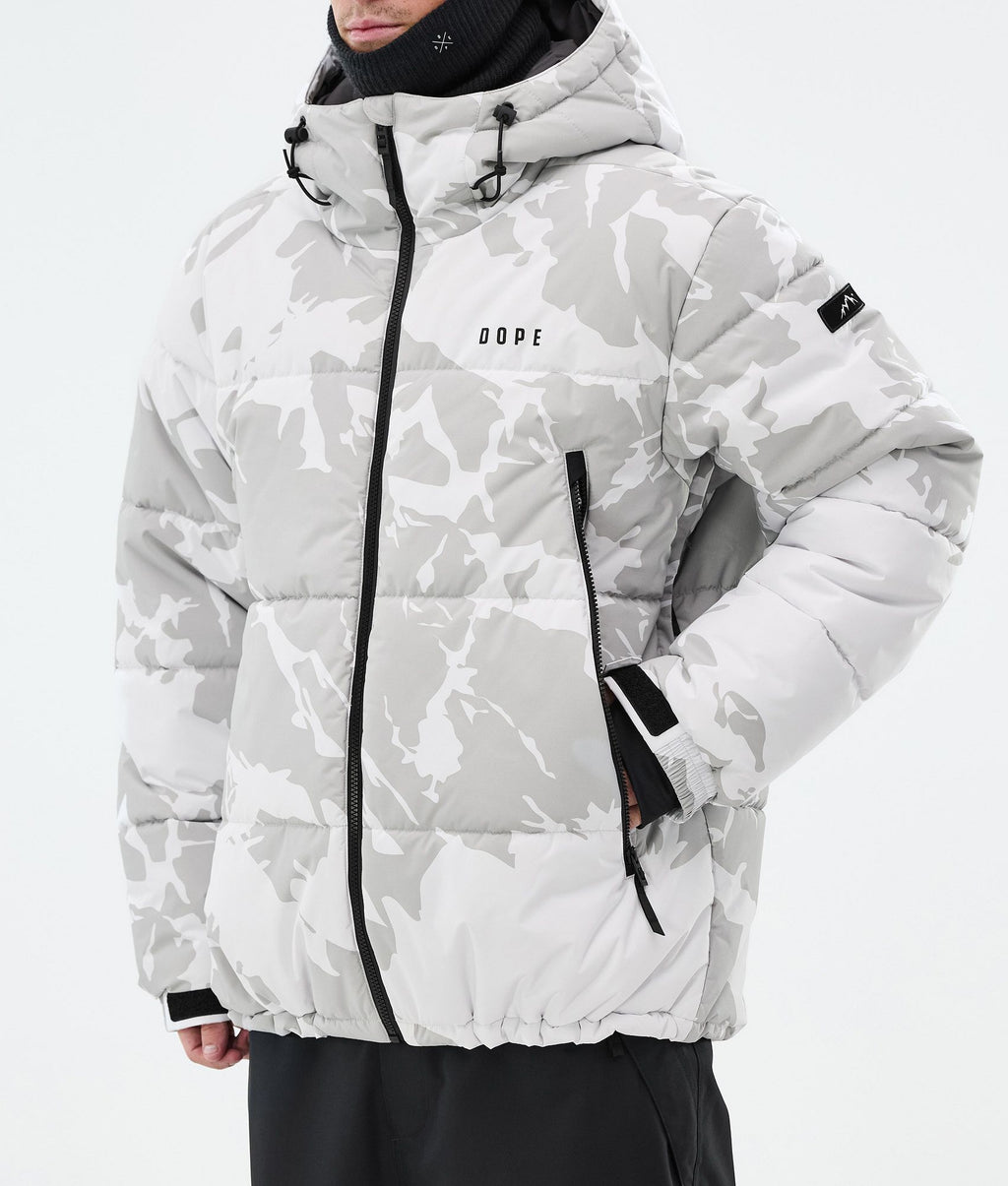 Snowboard Jacket For Men Grey Camo