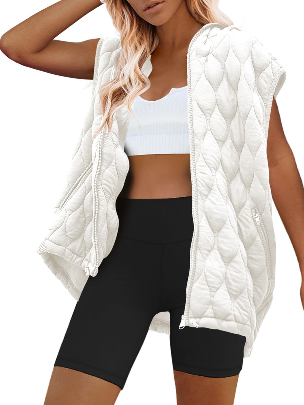 Women's Hooded Quilted Down Puffer Vest (Buy 2 Free Shipping)