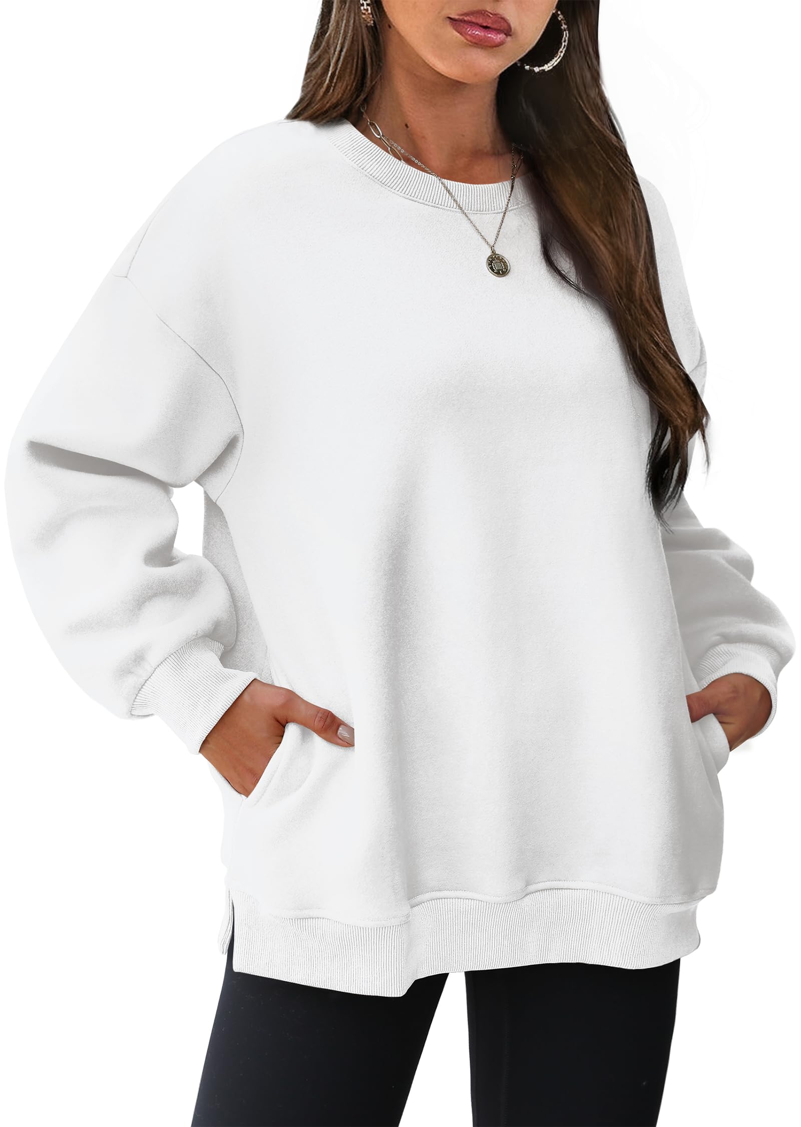 Women's Oversized Crewneck Sweatshirts with Pockets (Buy 2 Free Shipping)